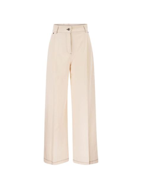 Max Mara wide-leg five-pocket trousers