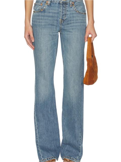 RE/DONE Twisted Mid Rise Bootcut Jeans