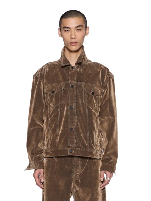 Ksubi OH G JACKET FLOCKED TOBACCO