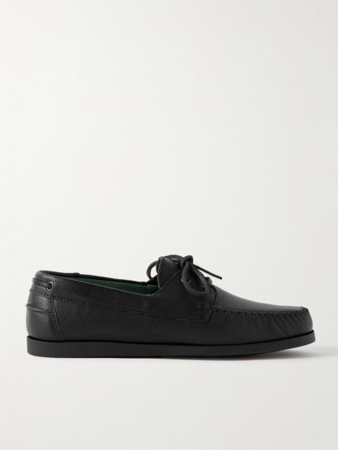 VINNY’s Boatman Full-Grain Leather Boat Shoes