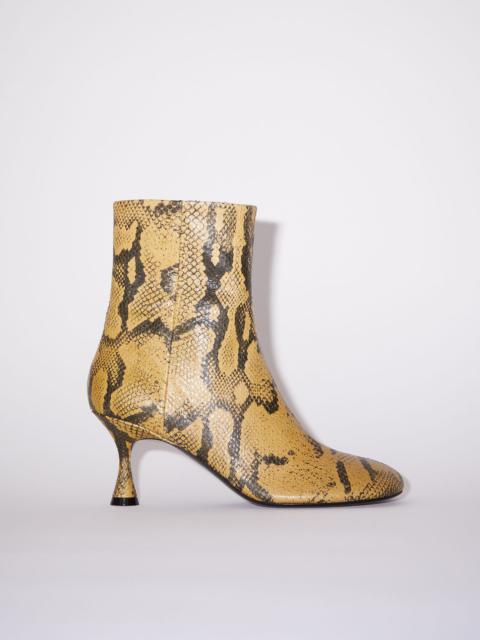 Acne Studios Leather ankle boots - Multi beige
