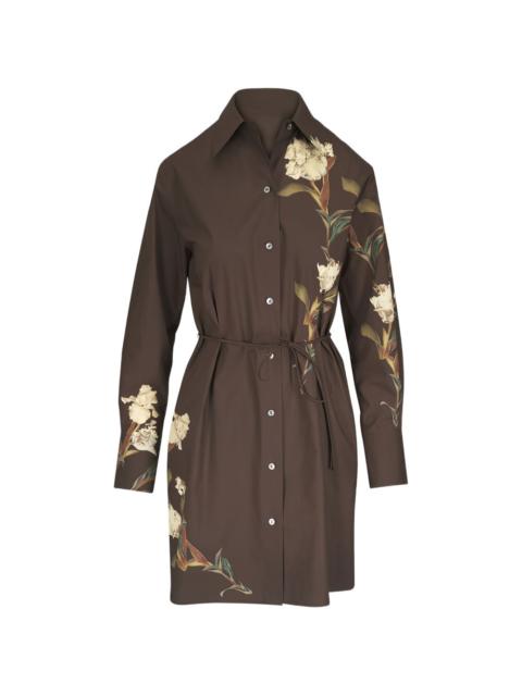 Vince floral-print shirt dress
