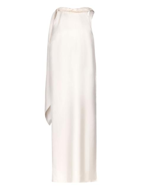 Loulou de Saison collared scarf midi dress