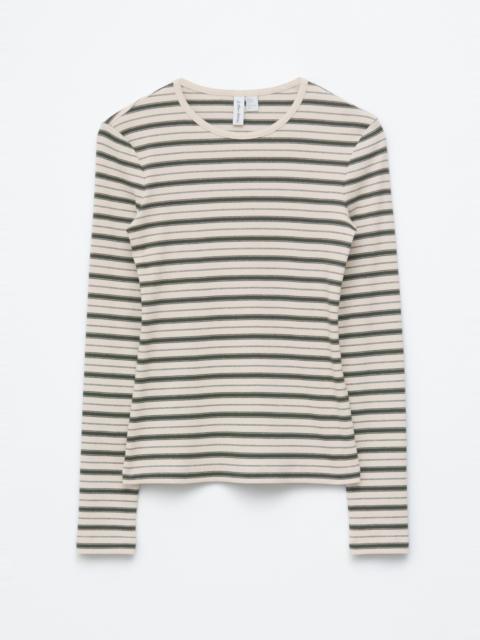 & Other Stories Ribbed Long-Sleeve Top