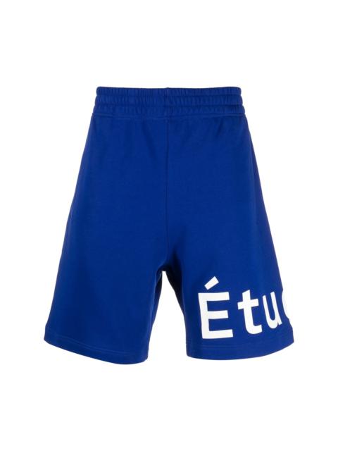 Étude logo-print organic cotton shorts