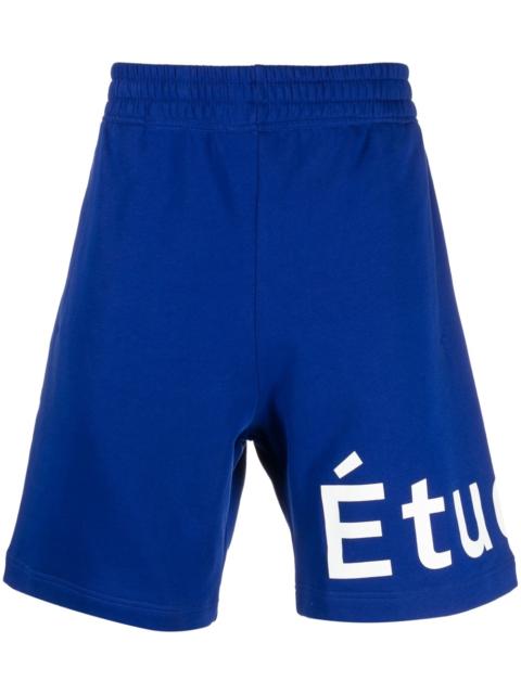 logo-print organic cotton shorts