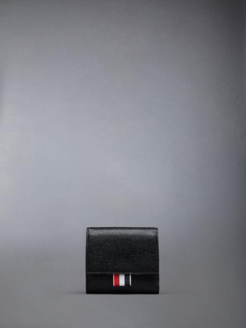 Thom Browne Pebble Grain Leather Small Purse With Coin Compartment