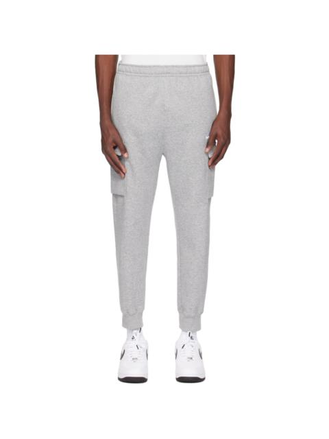 Nike Gray Embroidered Cargo Pants