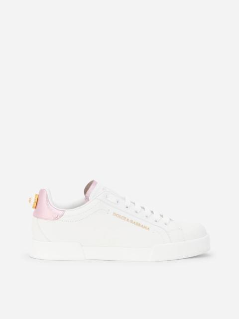 Portofino sneakers in nappa calfskin with lettering