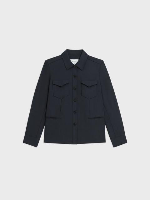 Theory Tailored Virgin Wool Shirt Jacket