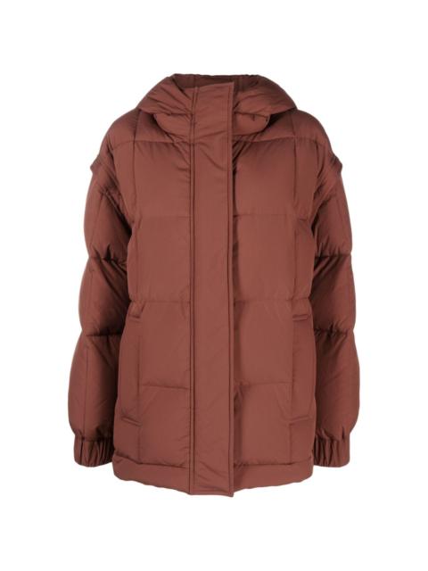 detachable-sleeve padded jacket