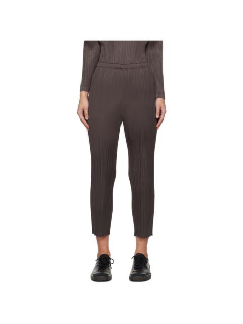 Pleats Please Issey Miyake Gray Monthly Colors January Trousers