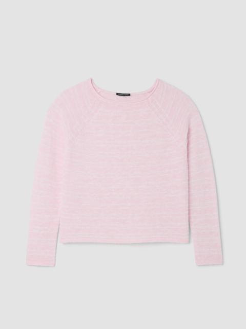 EILEEN FISHER Organic Linen Cotton Slub Bateau Neck Top