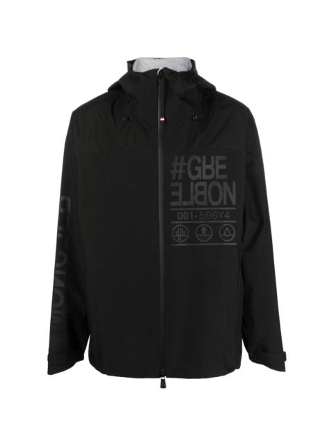 Moncler Grenoble Fel slogan-print hooded jacket