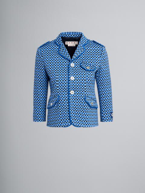 Marni CHECK JACQUARD JERSEY JACKET