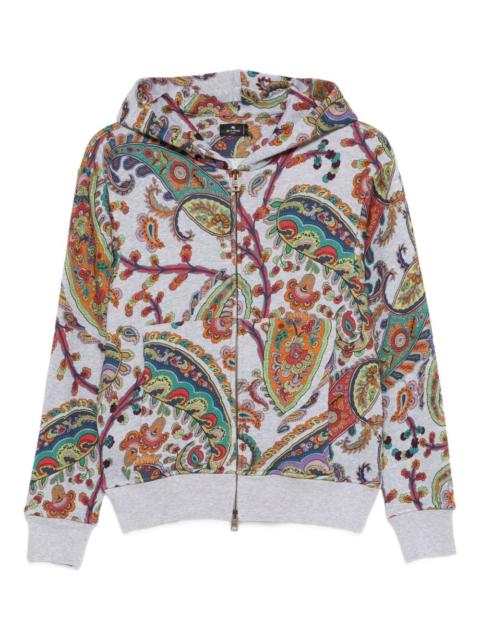 Etro paisley zip-up hoodie