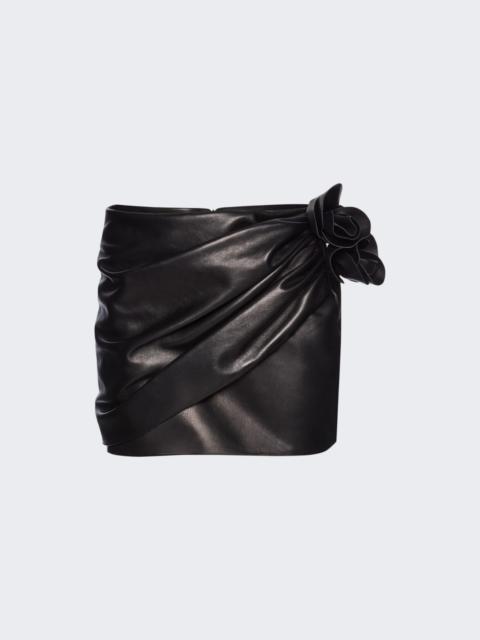 MAGDA BUTRYM Draped Mini Skirt Black