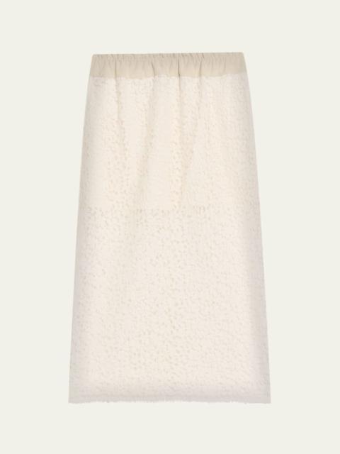 MARIA McMANUS Lace Ruched Skirt