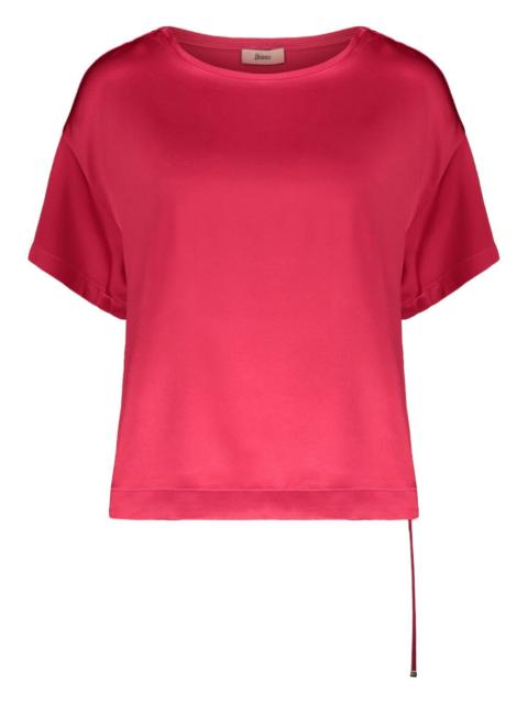 Herno asymmetric short-sleeve T-shirt