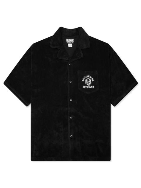 BILLIONAIRE BOYS CLUB ROAM S/S WOVEN SHIRT - BLACK