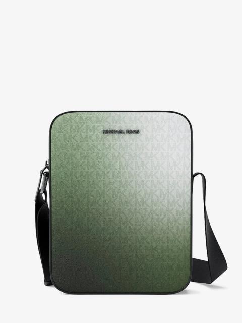 MICHAEL KORS Cooper Small Ombré Signature Logo Reporter Bag