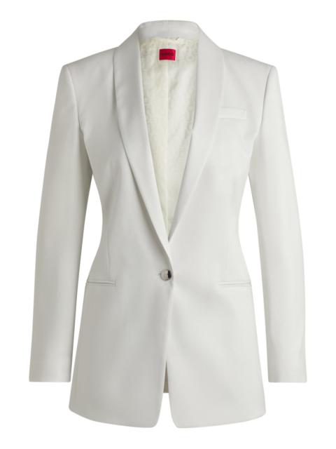 HUGO REGULAR-FIT BLAZER IN SHIMMER FABRIC