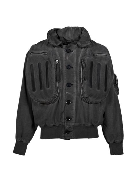 JUNTAE KIM SEAM SEALD DOUBLET KAPOK JUMPER / BLK