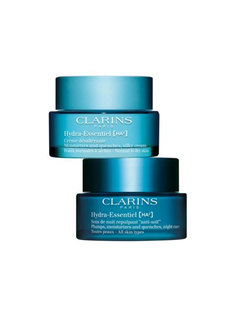 CLARINS Hydra-Essentiel 24/7 Duo | Day & Night Moisturizer | For 24 Hour Hydration with Hyaluronic Acid