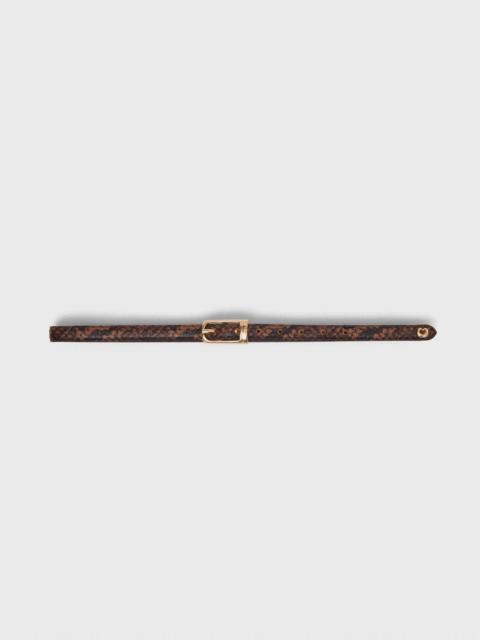 maje Slim embossed leather belt