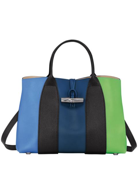 Longchamp x ToiletPaper XS Handbag Blue - Canvas (L1500TPE127)