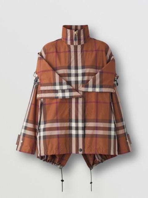 Burberry Check Reconstructed Hooded Jacket