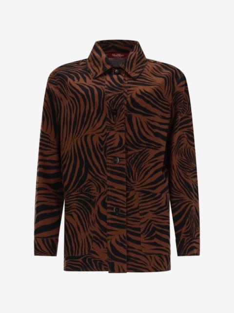 Max Mara zebra-print shirt