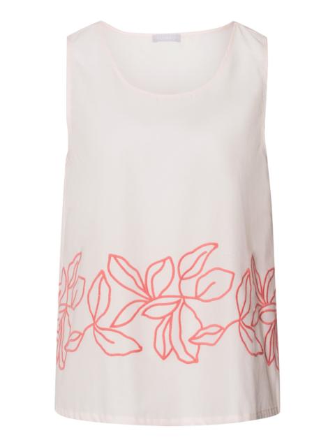 HANRO Liz Embroidered Cotton Tank Top