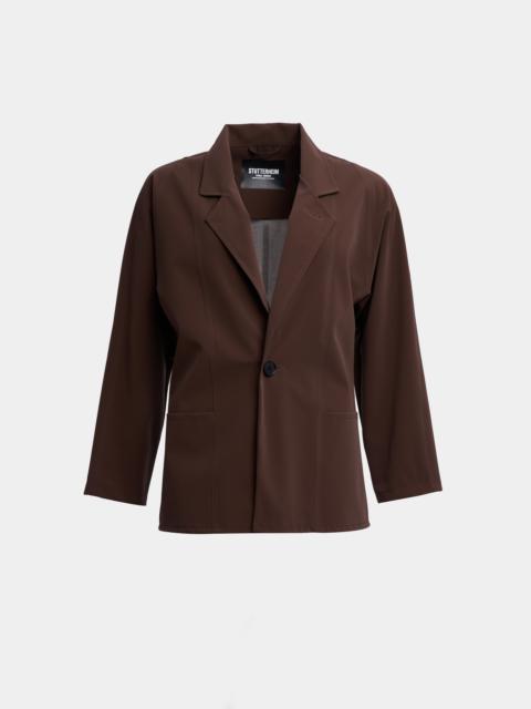 Moberg Matte Blazer Dark Brown