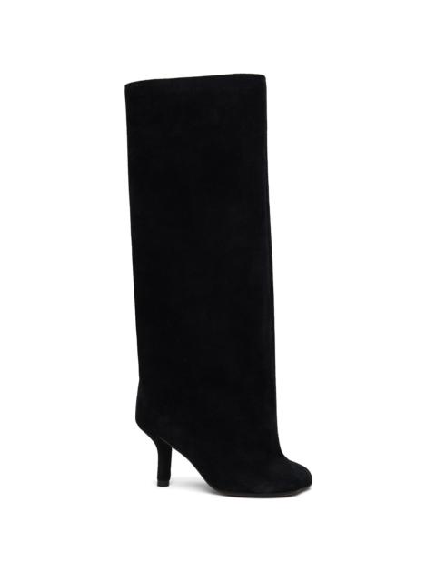 MM6 Maison Margiela Black Suede Tall Boots