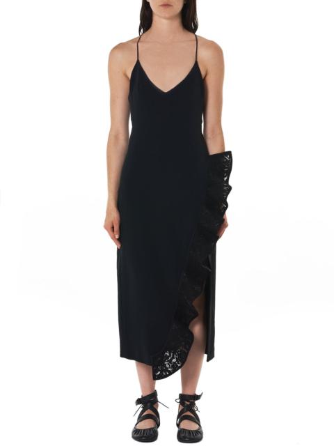 David Koma Ruffled Racer Back Dress