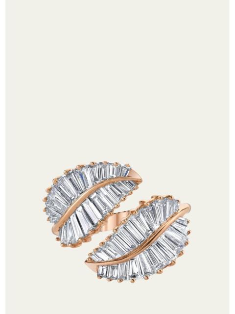 ANITA KO 18k Rose Gold & Diamond Palm Leaf Wrap Ring