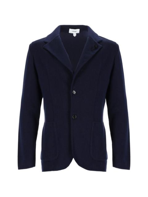 LARDINI button-fastening cotton jacket