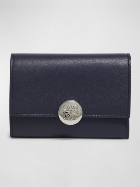Loewe Small Pebble Leather Trifold Wallet