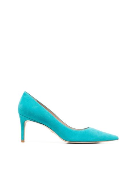 Stuart Weitzman pointed 70mm suede pumps