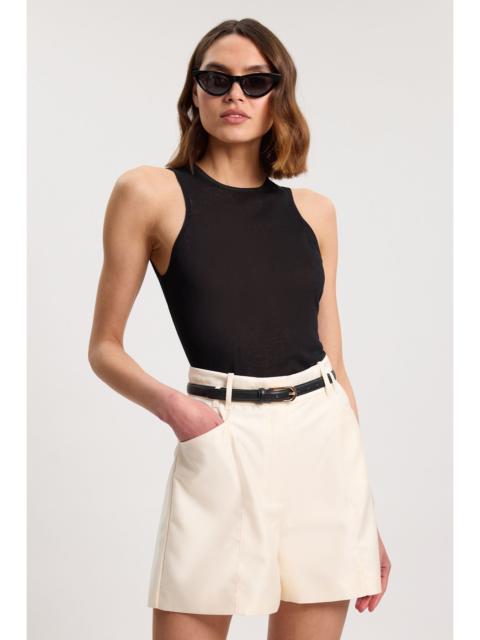 KAREN MILLEN Tailored Satin Shorts