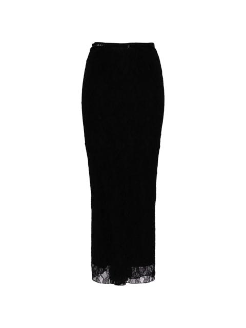 Dolce & Gabbana high-waisted lace pencil skirt