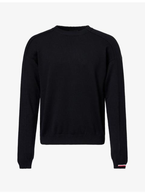 Moncler Striped-Trim Wool Jumper