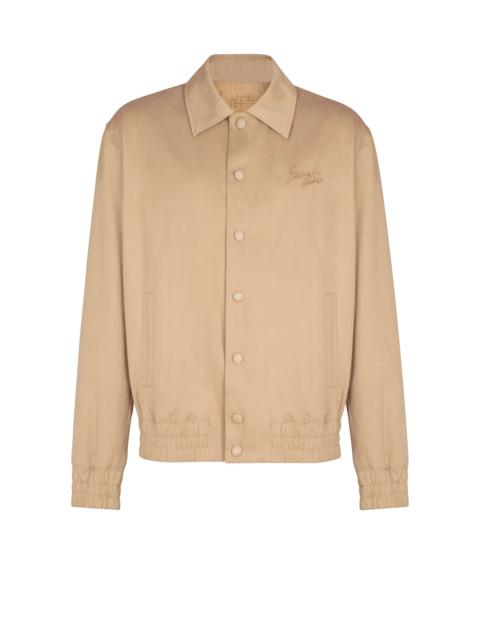 Balmain Cotton canvas bomber jacket