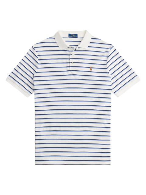 Polo Ralph Lauren Men's Logo Striped Cotton Polo Shirt - Powder Purple