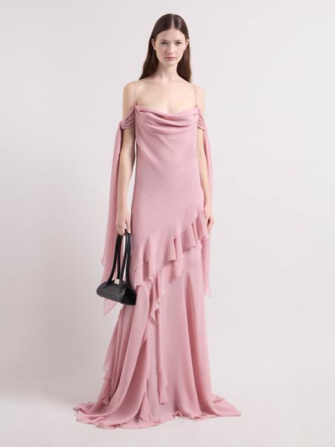 NINA RICCI Pink Maxi Silk Dress