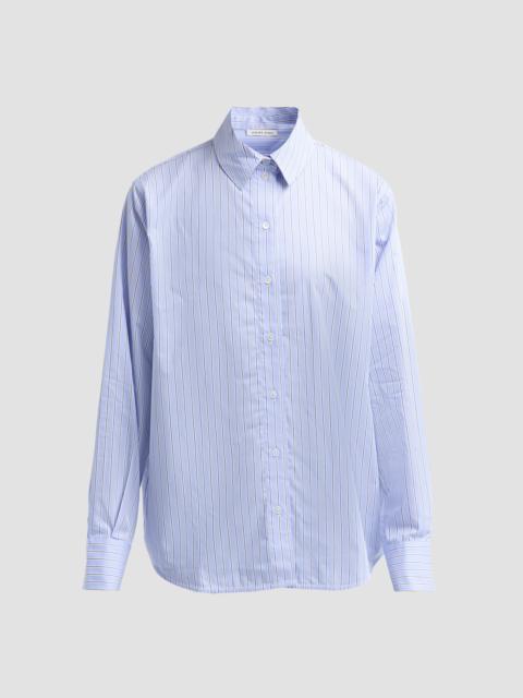 ANINE BING Women's Essie Striped Cotton Button-Front Shirt - Washed Blue