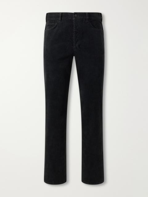 NILI LOTAN Billie Straight-Leg Cotton-Blend Corduroy Trousers