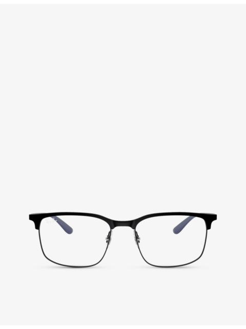 Ray-Ban RX6518 square-frame metal optical glasses