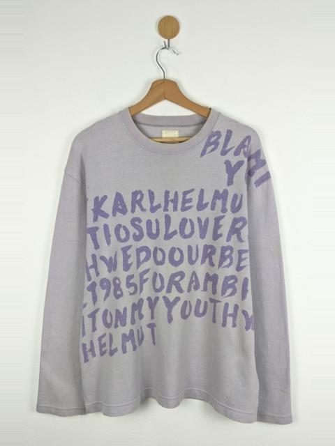 Other brands Karl Helmut Alphabet sweatshirt